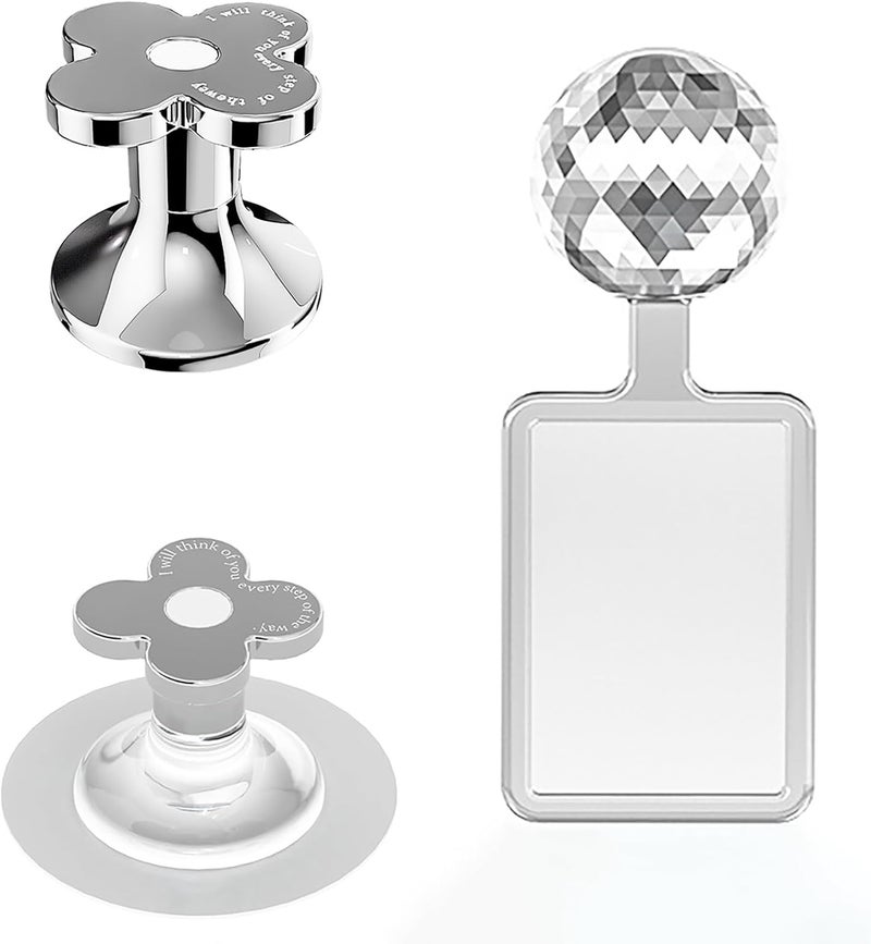 CIXVOEMK Toilet Flush Button for Women with Long Nails,Lid Lifter,Home Push Button Helper,Toilet Seat Lifter (3PCS-Small Flower Set) - Image 1